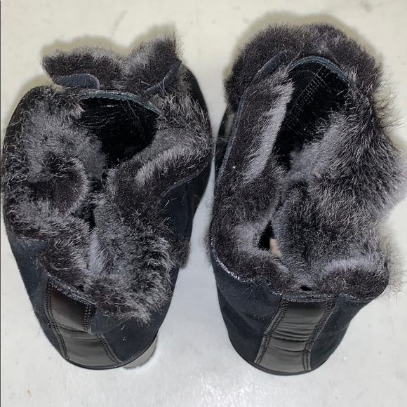 Valentino Suede Winter Boots in Black - Picture 4 of 8